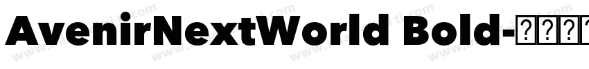 AvenirNextWorld Bold字体转换